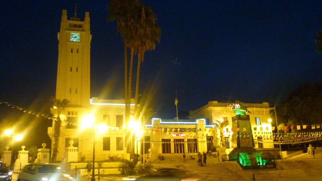 Mairie de mostaganem la nuit